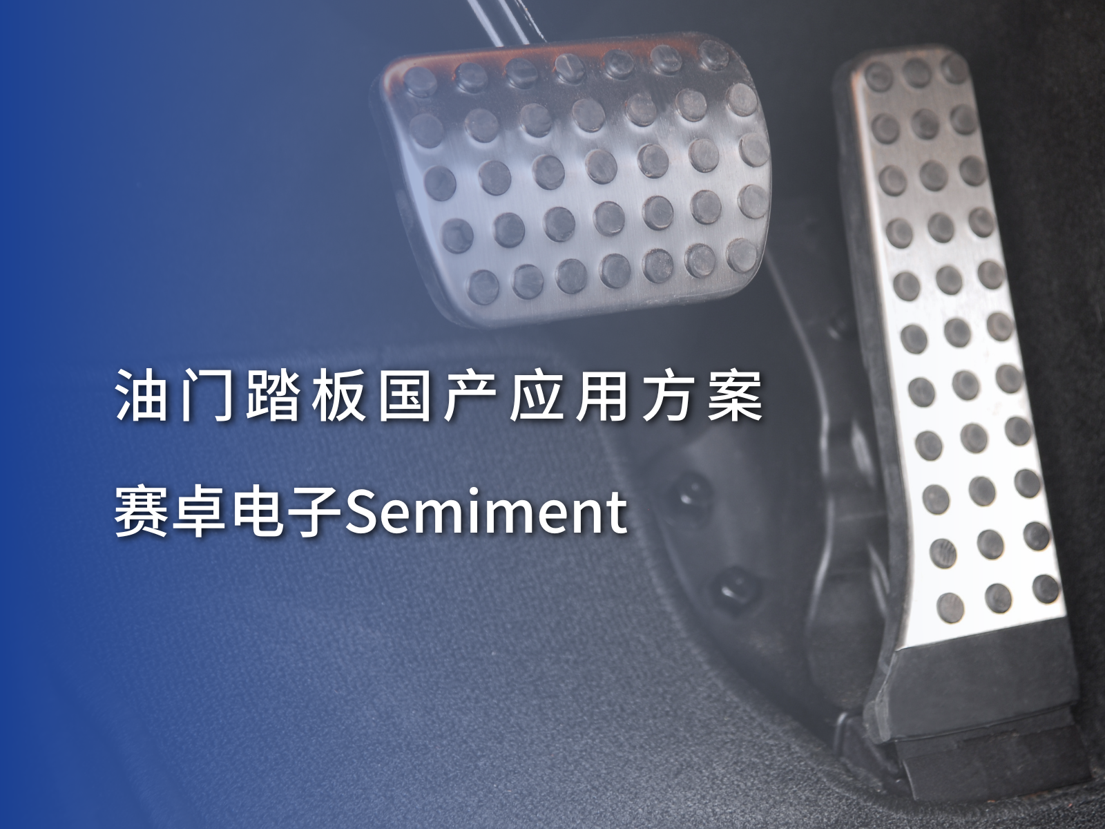 应用方案 | 赛卓电子油门踏板双技术路线应用方案